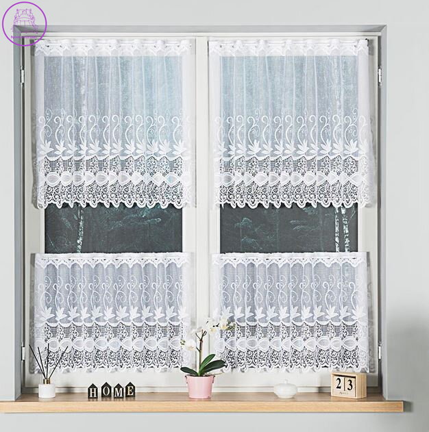 Metrážové záclony vitrážové bílé Gabri-018960-2026