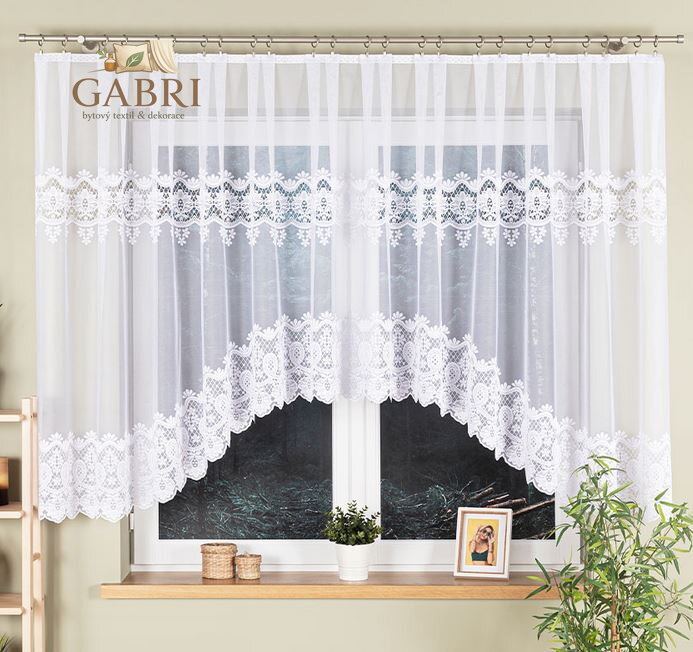 Záclona kusová oblouková s motivem 400x140cm Gabri-Daria 018982-2026
