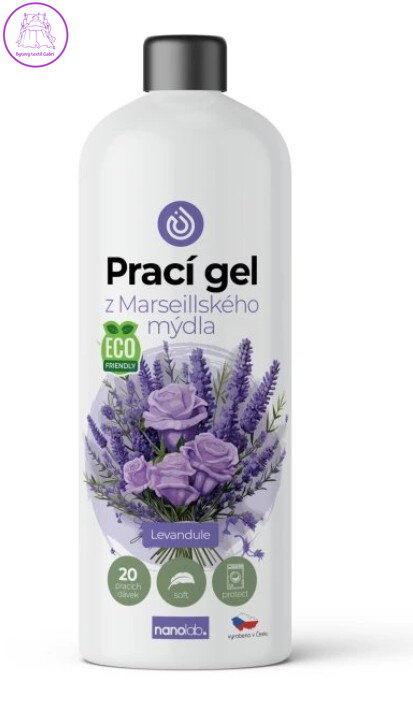 Prací gel z Marseillského mýdla pro citlivou pokožku Levandule 1L 