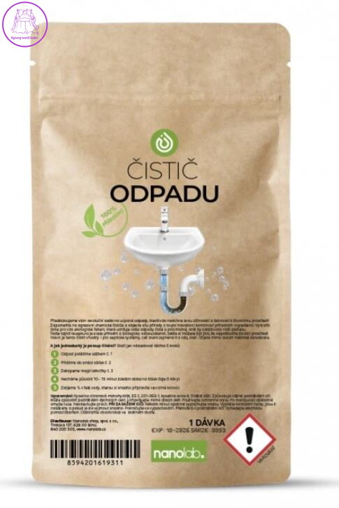 Přírodní čistič ucpaného odpadu 