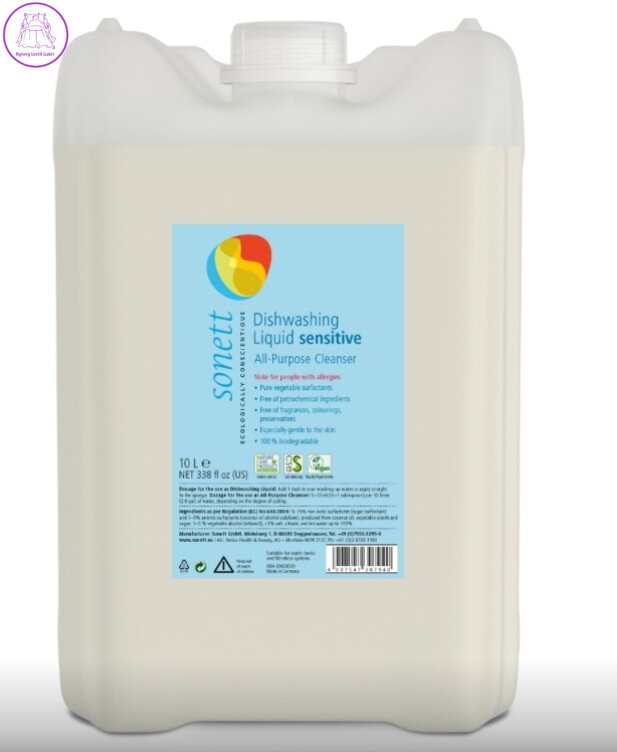 SONETT Tekutý prostředek na nádobí a univerzální čistič - Sensitive 10 l 