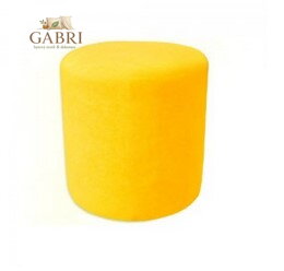  Taburet válec tkanina Suedine světle žlutá 78 - více barev
