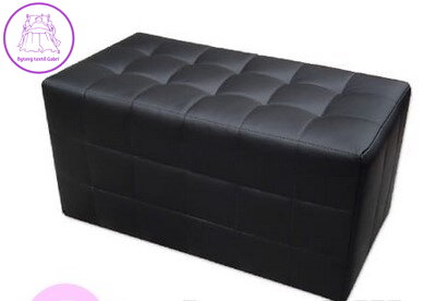 Taburet prošívaný EKO kůže  80x40x42cm černá - více barev na výběr