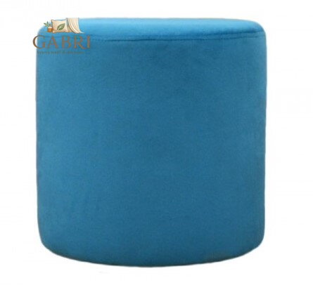 Taburet válec tkanina Casablanka modrá 666 - více barev