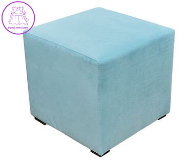  Taburet kostka tkanina Casablanka světle modrá 684 - více barev