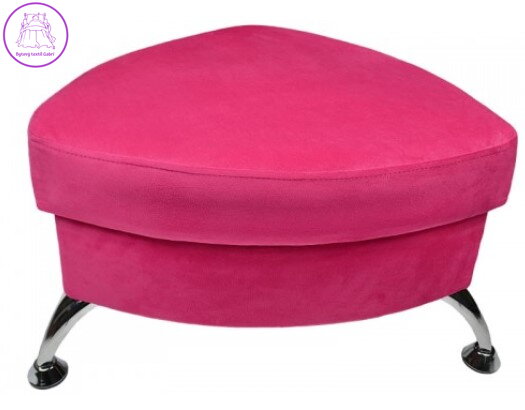 Taburet trojůhelník tkanina Casablanka růžová 662 - více barev