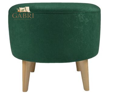 Taburet 4 nohy tkanina Suedine smaragdová 76 - více barev