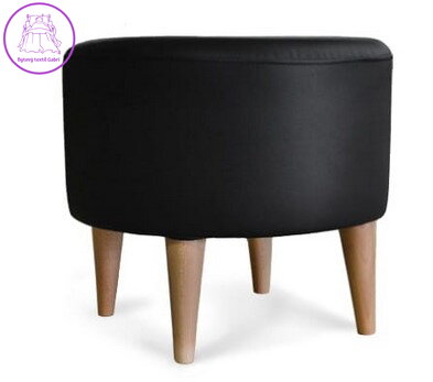 Taburet 4 nohy EKO kůže černá - více barev na výběr