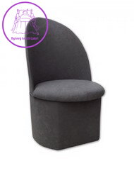  Taburet s opěradlem Krasnal tkanina Suedine tmavě šedá 36 - více barev