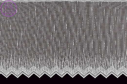 Záclona kusová A3110 výška 170cm a šíře 90cm na žabky SKLADEM