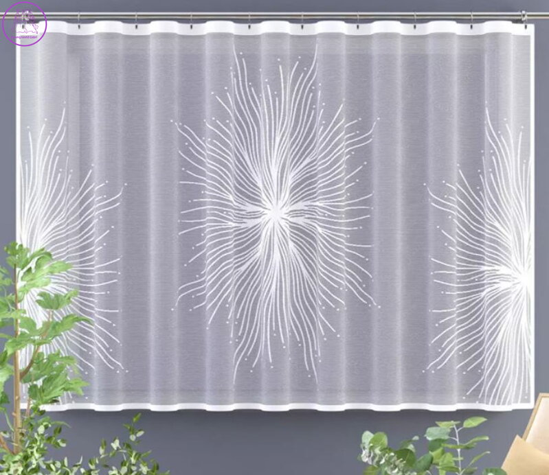 Záclona bílá kusová žakárová 300x160cm W-Zertiga