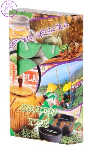  Čajové vonné svíčky 6ks - Green Tee ( 27480 )