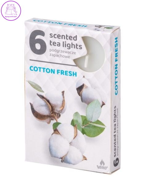 Vonné čajové svíčky 6ks - Cotton fresh ( 32284 )