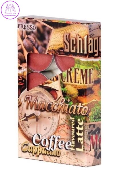 Čajové vonné svíčky 6ks - Coffee ( 27491 )