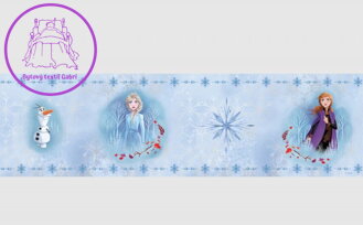 Samolepící bordura do dětského pokoje Disney Frozen II. - WBD 8156