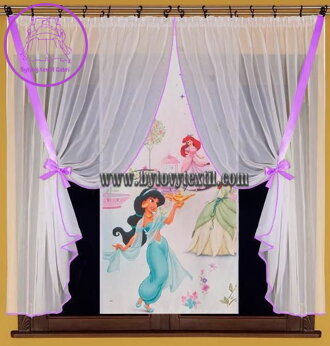 Dětský voálový komplet 290x150cm Fir-Princess 3 fialový - SKLADEM
