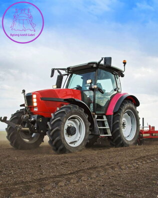 Mikroflanelová dětská deka Traktor "Red" 120x150 cm-2023