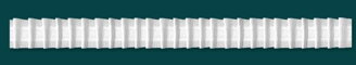  Metráž řasící páska šíře 2,5cm řasení 1:2 bílá Gabri-TASMAM/F1K