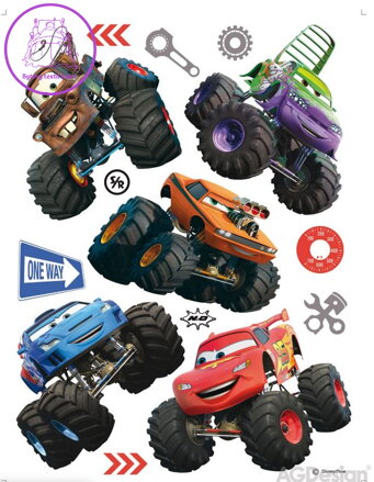 Samolepící dekorace dětská Disney Cars - DK 1766-2025