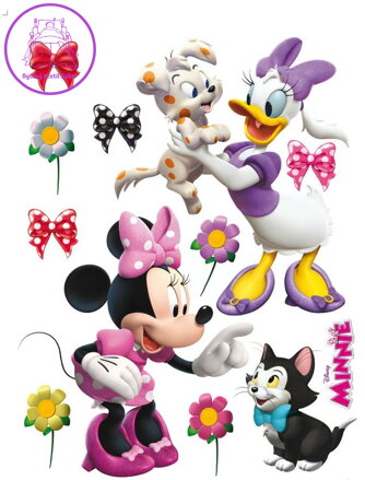 Samolepící dekorace dětská Disney Minnie a Daisy - DK 1768-2025