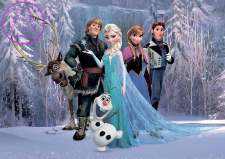  Dětská papírová fototapeta 156x112cm - FTDSS 1953 Disney Frozen-2022