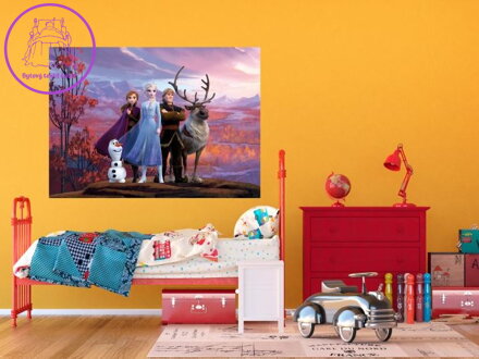 Dětská papírová fototapeta 156x112cm - FTDSS 1954 Disney Frozen-2022