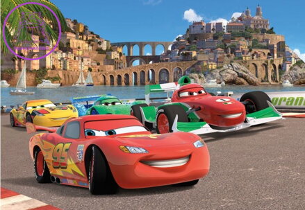  Dětská papírová fototapeta 252x182cm - FTDXL 1960 Disney Cars-2022