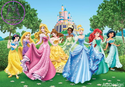 Dětská fototapeta standard papírová - FTD 2207 Disney Princezny 360x254cm - 2022