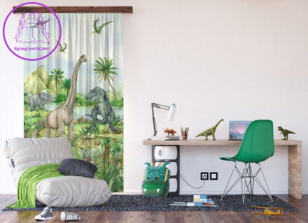 Dětský závěs kusový 140x245cm Dino FCSL277 - 002