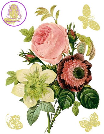 Samolepící dekorace Kytice - F 0456