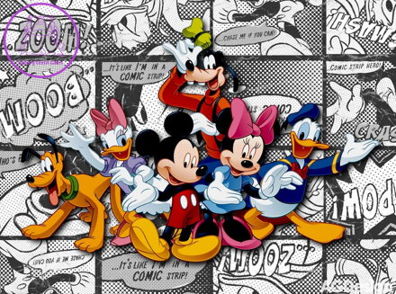 Dětská fototapeta vliesová premium collection - FTDN 5010 Disney Mickey Mouse 360x270cm - 2022