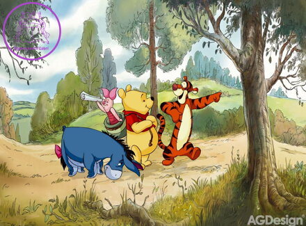 Dětská fototapeta vliesová premium collection - FTDN 5013 Disney Medvídek Pú 360x270cm - 2022