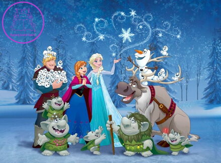  Vliesová dětská fototapeta 360x270cm - FTDNXXL 5019 Disney Frozen-2022