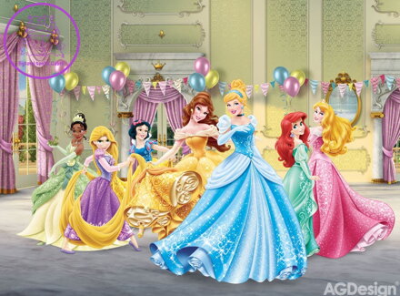 Dětská fototapeta vliesová premium collection - FTDN 5033 Disney Princezny 360x270cm - 2022