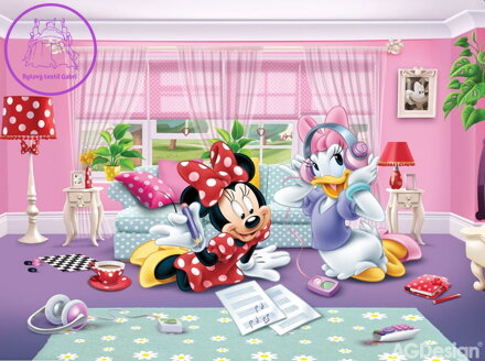 Dětská fototapeta vliesová premium collection - FTDN 5035 Disney Minnie a Daisy 360x270cm - 2022