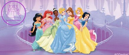 Dětská fototapeta vliesová horizontal - FTDNH 5318 Disney princezny 202x90cm - 2022