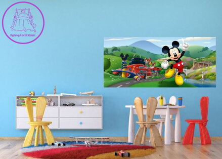 Vliesová dětská fototapeta 202x90cm - FTDNH 5375 Disney Mickey Mouse-2022