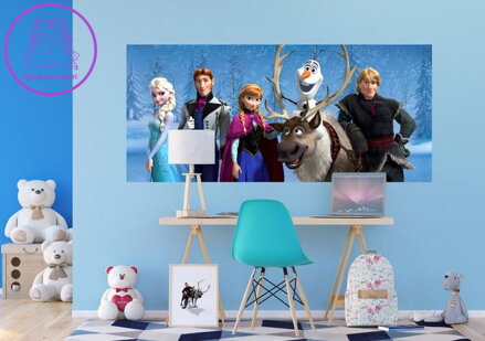  Vliesová dětská fototapeta 202x90cm - FTDNH 5384 Disney Frozen-2022