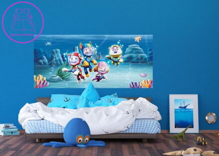Vliesová dětská fototapeta 202x90cm - FTDNH 5393 Paw Patrol-2022