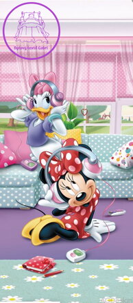 Dětská fototapeta vliesová vertical - FTDNV 5459 Disney Minnie a Daisy tančí  90x202cm - 1 dílná-2022