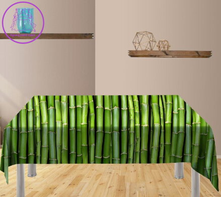 Ubrus s efektem 3D - Bambus více rozměrů