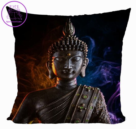 Fotopolštářek 40x40cm s efektem 3D - Buddha