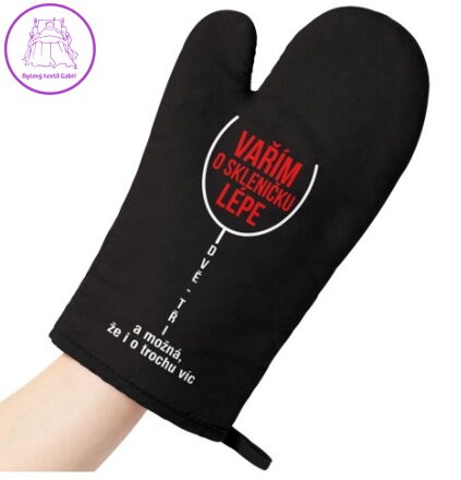 Kuchyňská chňapka - O skleničku líp Kuchyňská chňapka - O skleničku líp