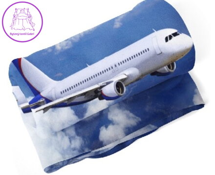 Fleecová fotodeka - Letadlo více rozměrů
