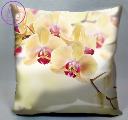 Fotopolštářek s efektem 3D - Orchidej 40x40cm