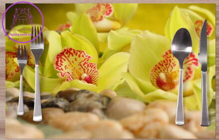  Prostírání na stůl - Zelená orchidej