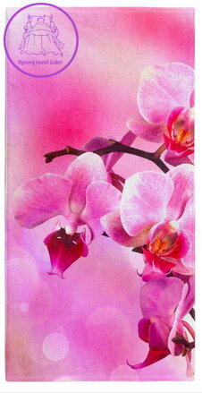 Osuška s potiskem 70x140cm - Orchidej