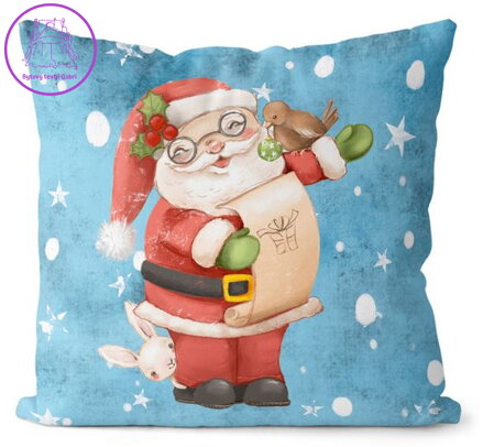 Polštářek s potiskem - Santa Claus