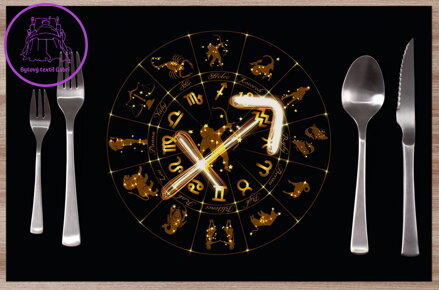 Prostírání na stůl - Symbol znamení Střelec (23.11. - 21.12.) 