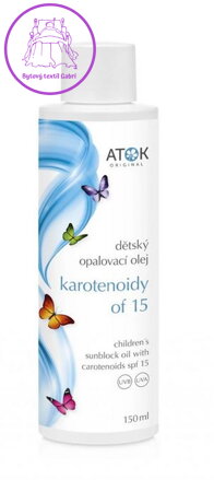 Dětský opalovací olej karotenoidy OF15